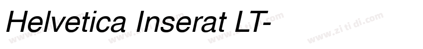 Helvetica Inserat LT字体转换
